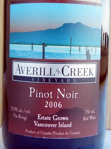 Averill Creek Vineyard Pinot Noir 2006